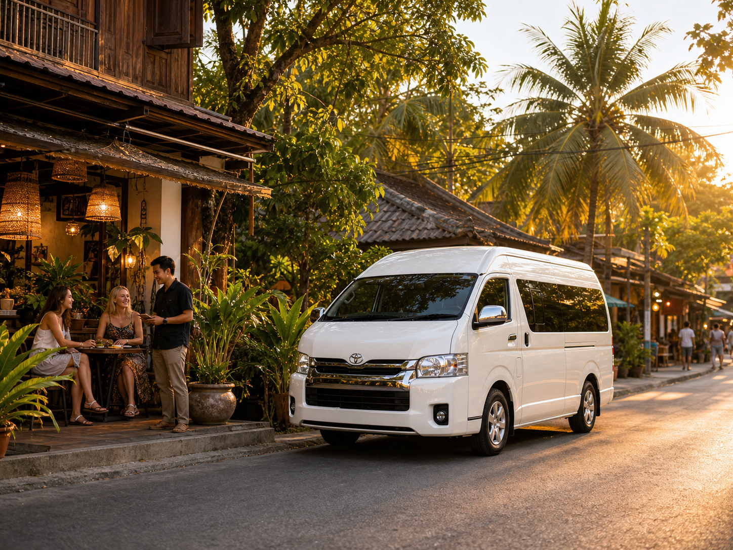 Private van stop during a Thailand tour