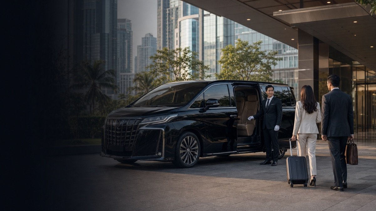 Business chauffeur van in Bangkok