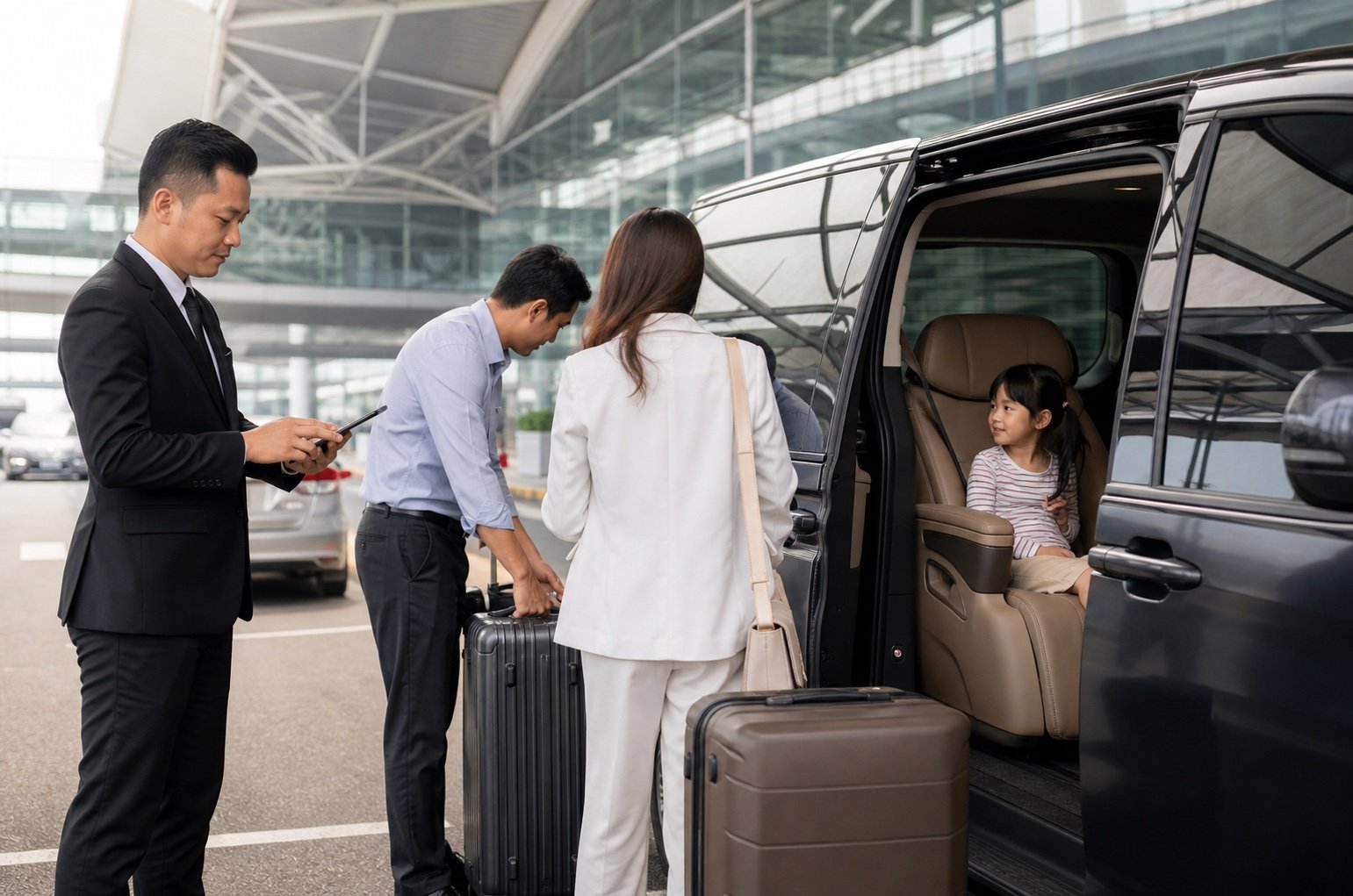 Bangkok Airport Family Reunions by Private Van: Calm Group Arrivals visual 1
