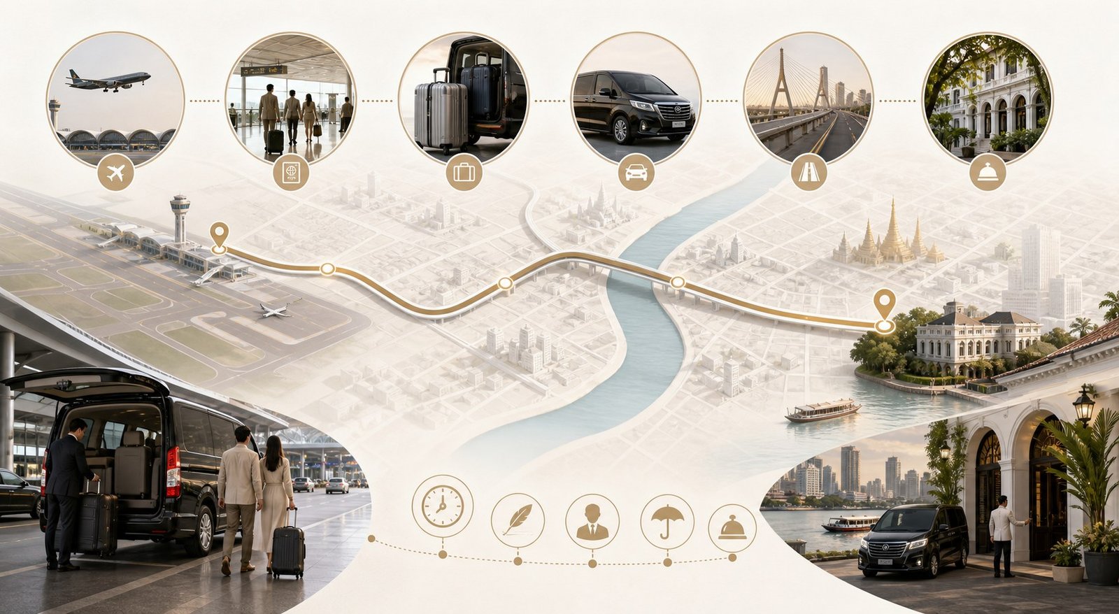Bangkok Airport to Bang Rak by Private Van: Arrival Planning for Heritage Hotels visual 2