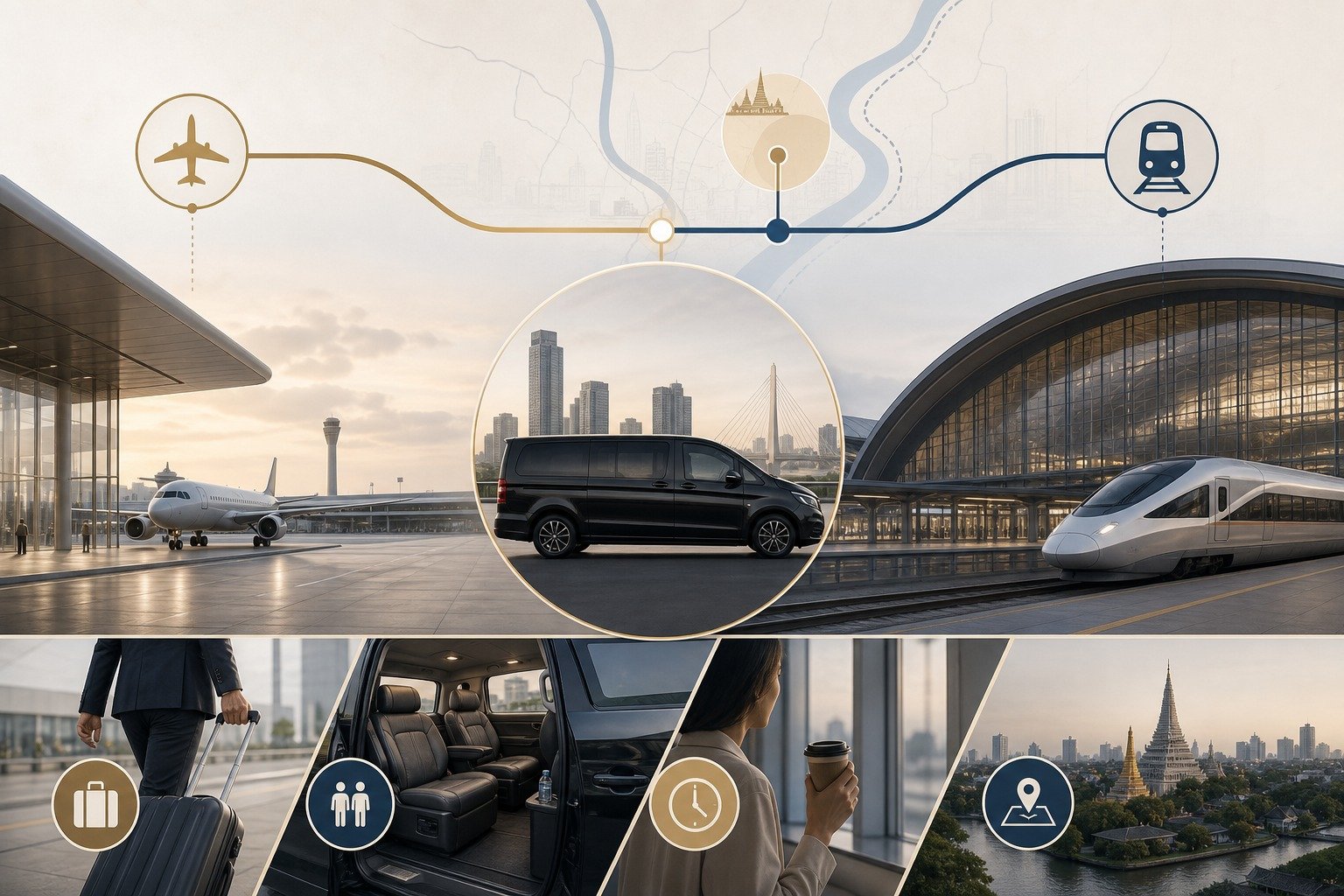 Bangkok Airport to Bang Sue by Private Van: Arrival Planning for Rail Connections visual 2