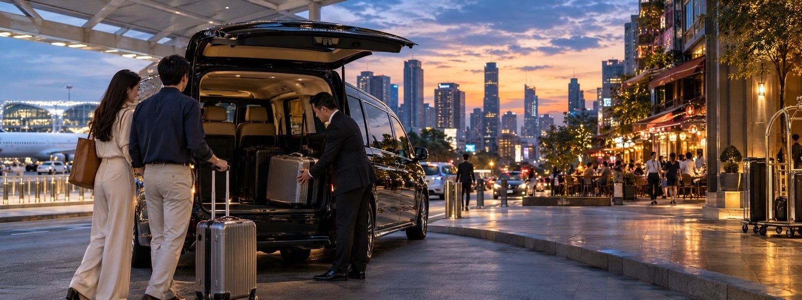 Bangkok Airport to Banthat Thong by Private Van: Arrival Planning for Food Streets and Hotels