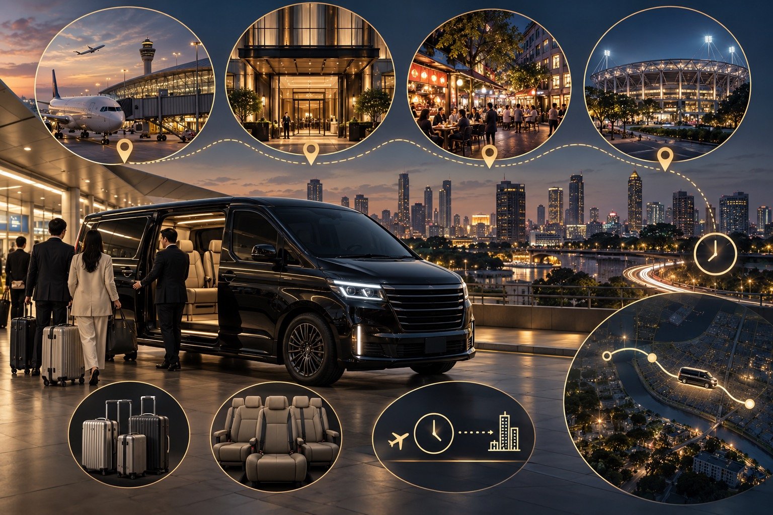 Bangkok Airport to Banthat Thong by Private Van: Arrival Planning for Food Streets and Hotels visual 2