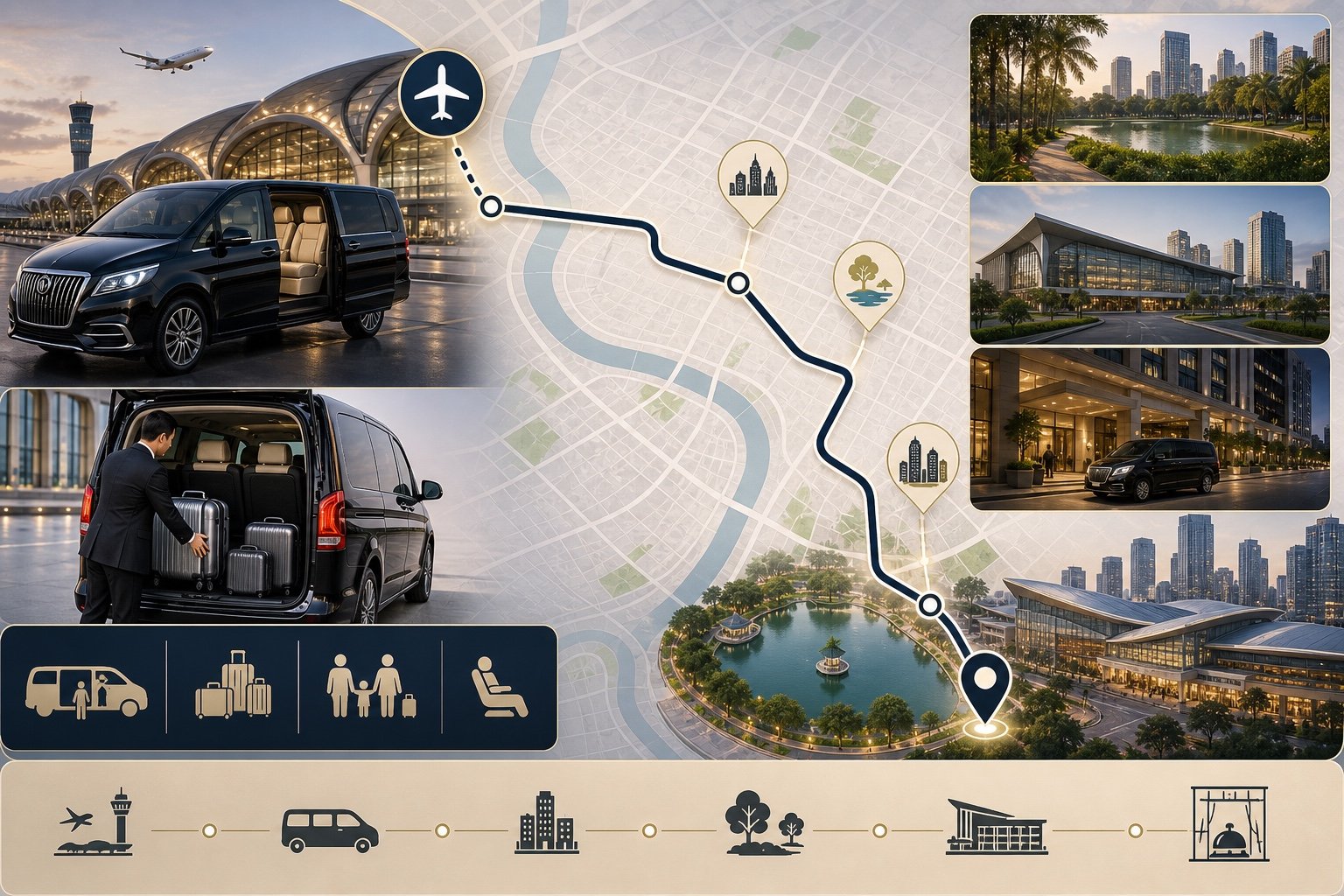 Bangkok Airport to Benjakitti by Private Van: Arrival Planning Near the Park visual 2