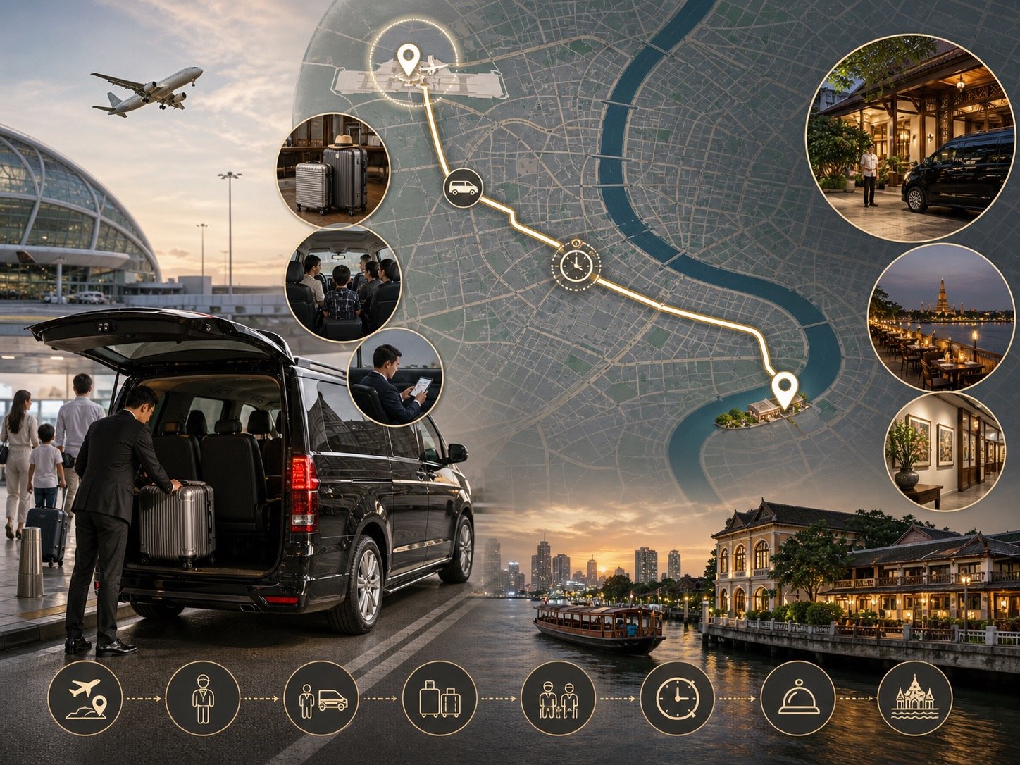 Bangkok Airport to Charoen Krung by Private Van: Arrival Planning for Riverside Heritage Stays visual 2