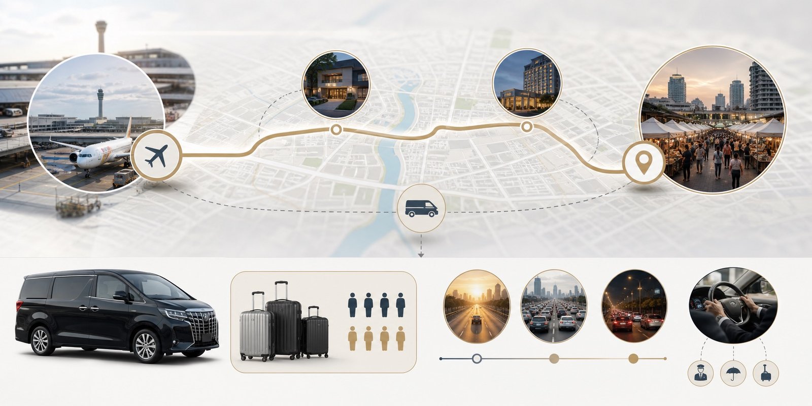 Bangkok Airport to Chatuchak by Private Van: Arrival Planning for Markets and Hotels visual 2