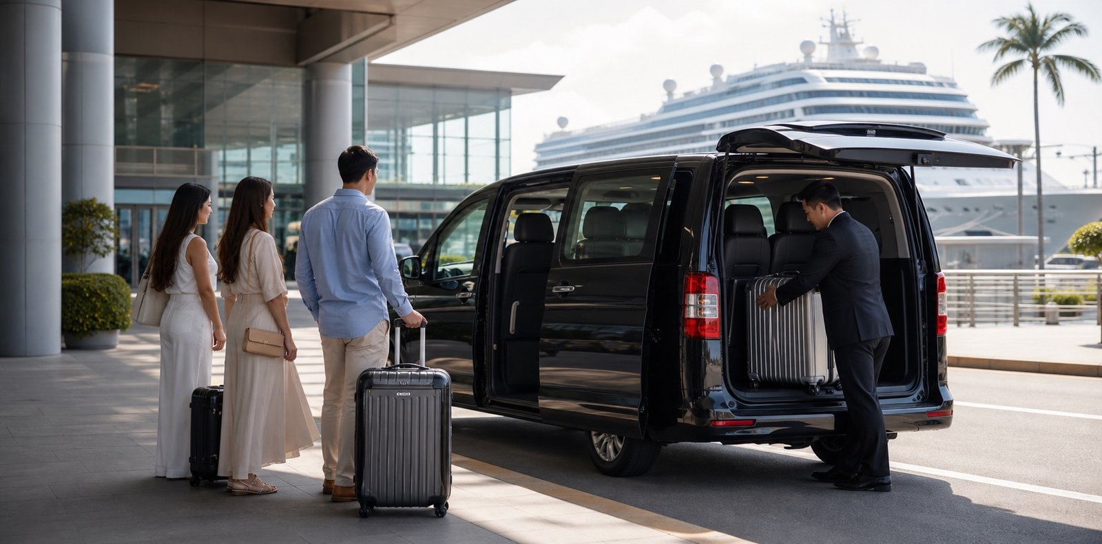 Bangkok Airport to Cruise Terminal by Private Van: Smooth Group Transfers