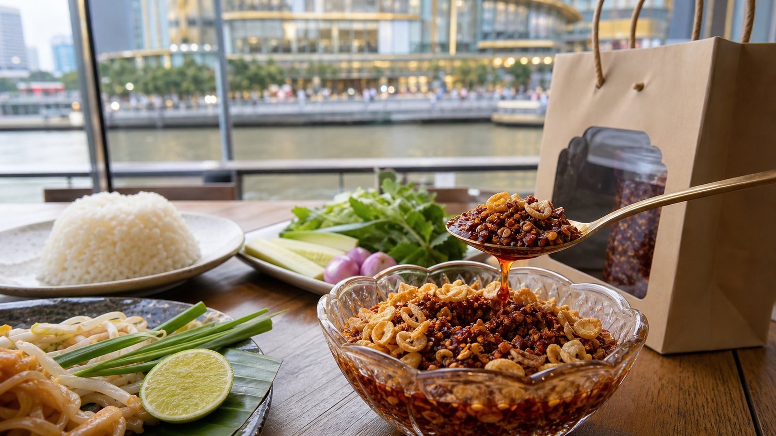 Siam Crisp crispy chili condiment recommended for an ICONSIAM food day