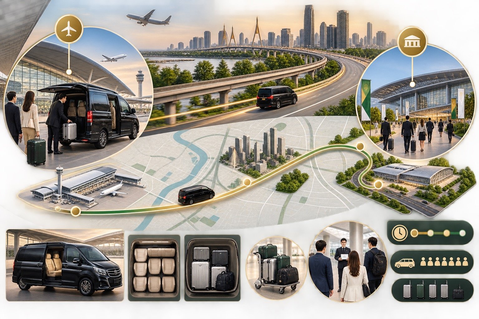 Bangkok Airport to IMPACT Muang Thong Thani by Private Van: Event Arrival Planning visual 2