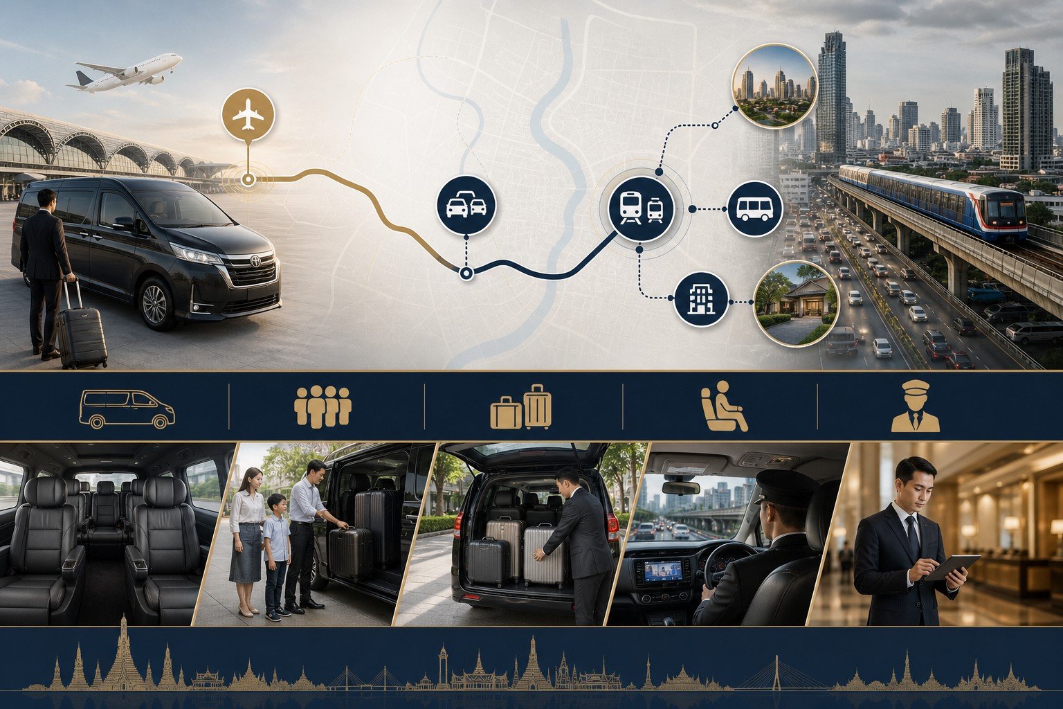 Bangkok Airport to Mo Chit by Private Van: Arrival Planning for North Bangkok Connections visual 2