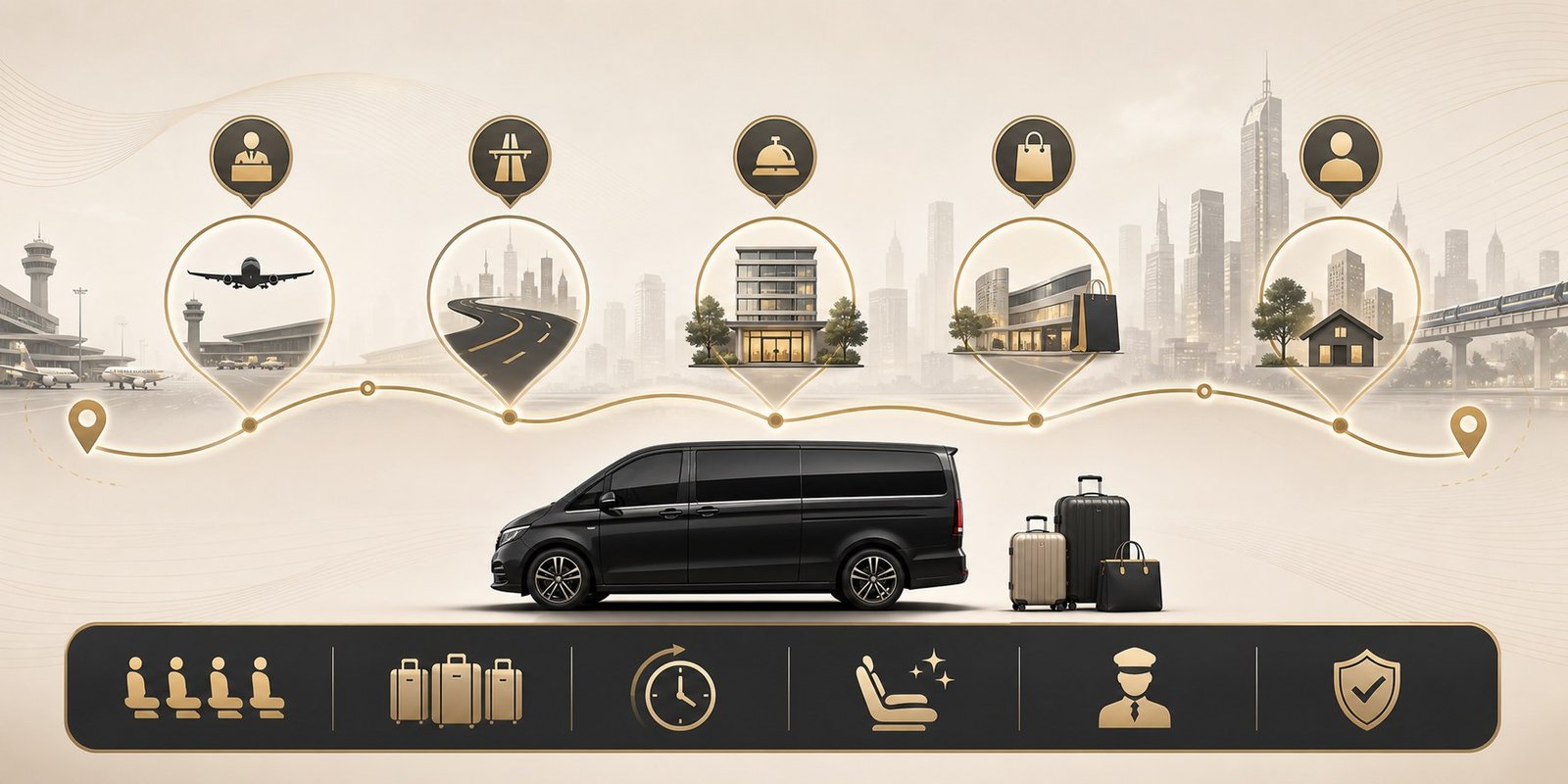 Bangkok Airport to Phrom Phong by Private Van: Arrival Planning for Hotels and Malls visual 2