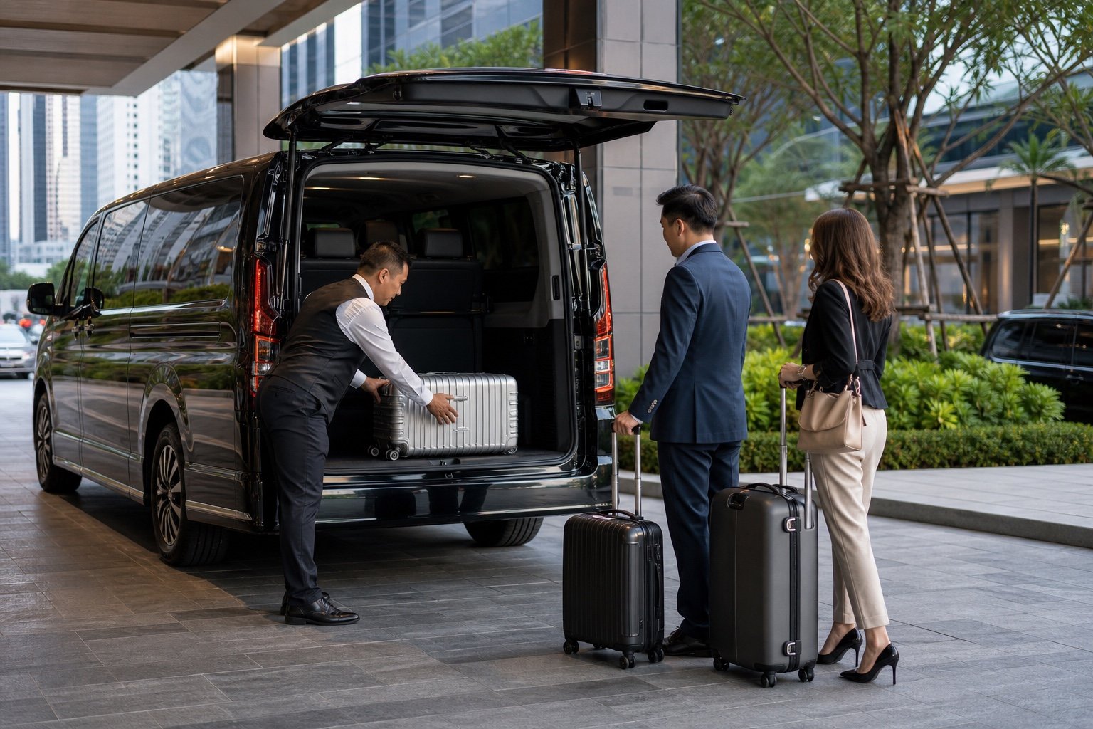 Bangkok Airport to Ploenchit by Private Van: Smooth Arrival Planning for Hotels and Embassies visual 1