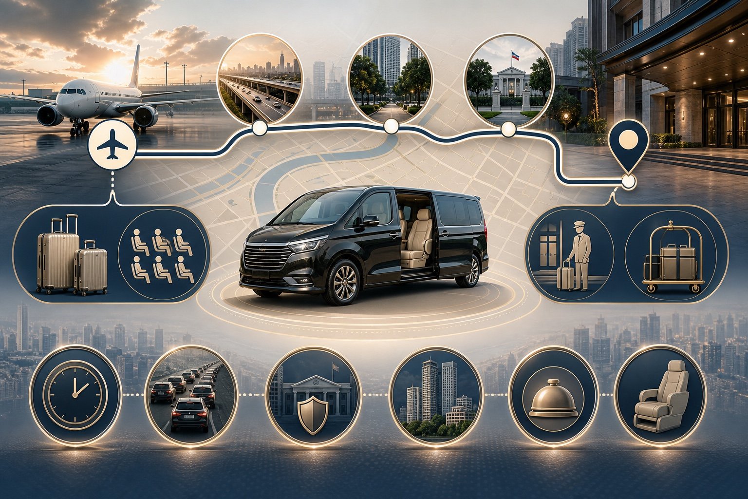 Bangkok Airport to Ploenchit by Private Van: Smooth Arrival Planning for Hotels and Embassies visual 2