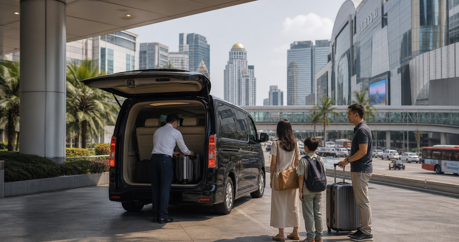 Bangkok Airport to Pratunam by Private Van: Arrival Planning for Hotels and Shopping