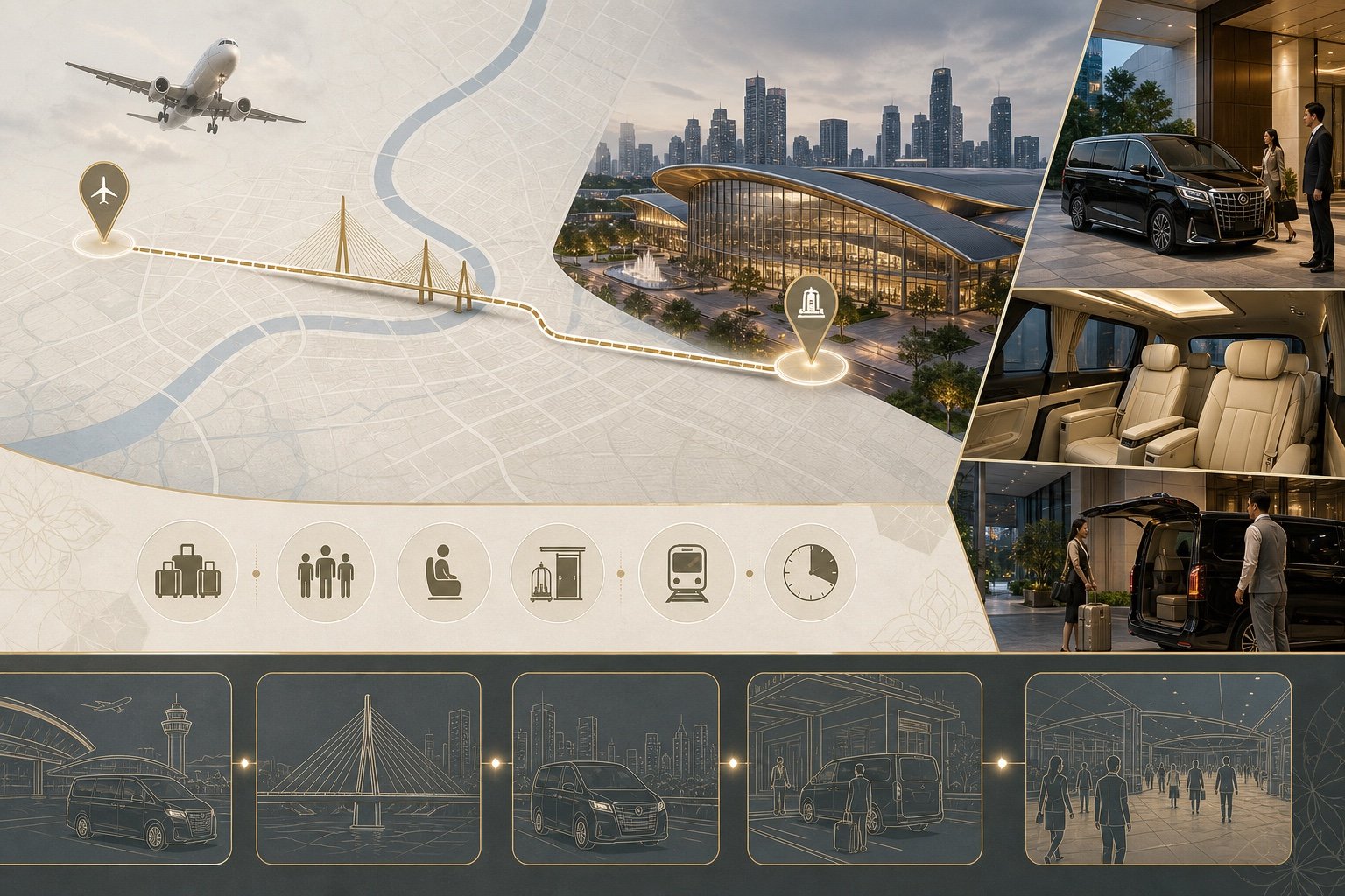 Bangkok Airport to Queen Sirikit Convention Centre by Private Van visual 2
