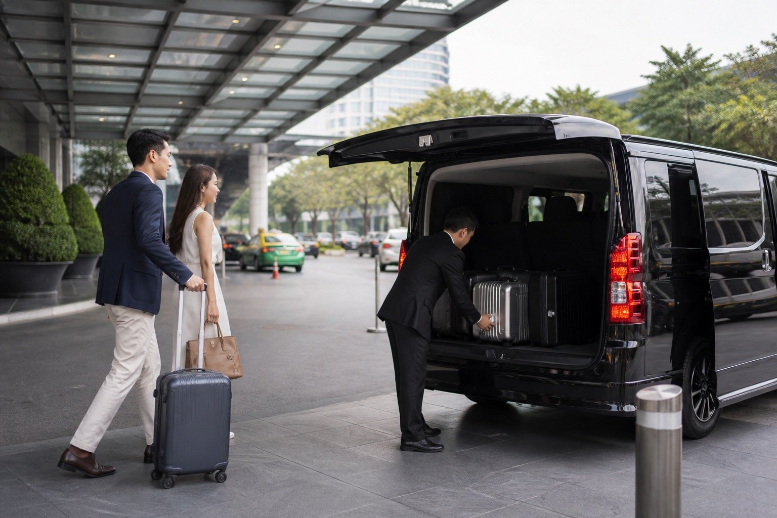 Bangkok Airport to Ratchathewi by Private Van: Arrival Planning for Central Hotels visual 1