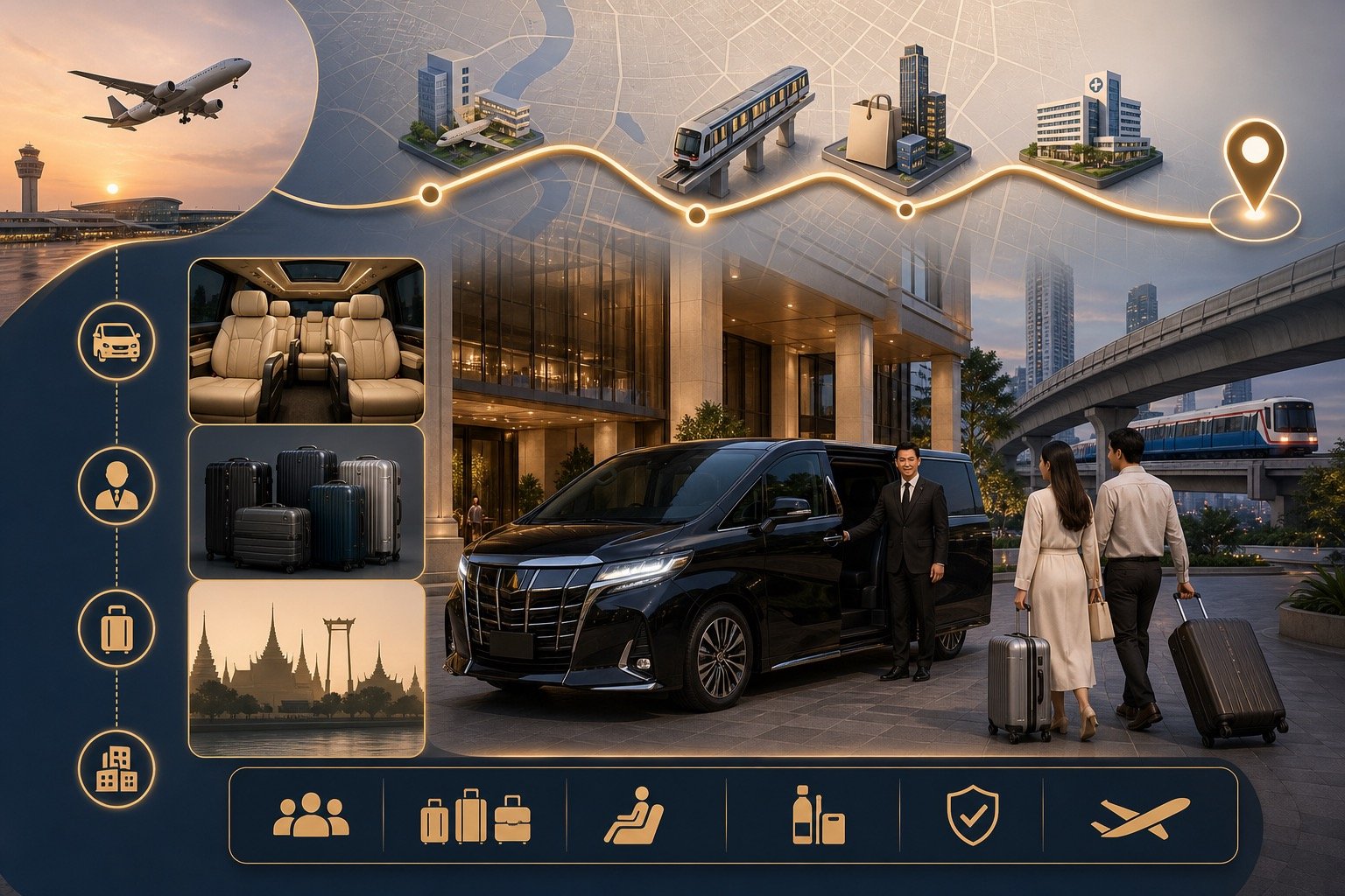 Bangkok Airport to Ratchathewi by Private Van: Arrival Planning for Central Hotels visual 2