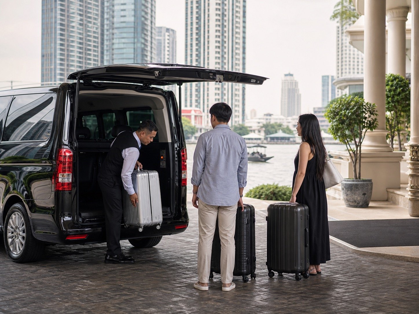 Bangkok Airport to River Pier by Private Van: Smooth Hotel and Cruise Connections visual 1