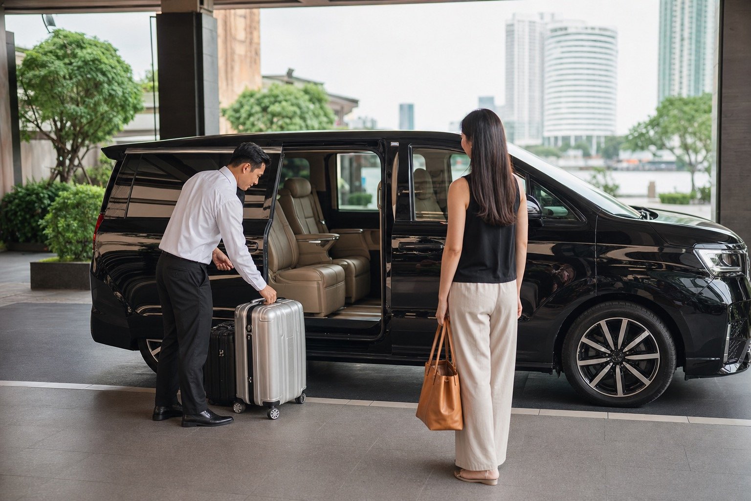 Bangkok Airport to Riverside Hotels by Private Van: Arrival Planning by the River visual 1