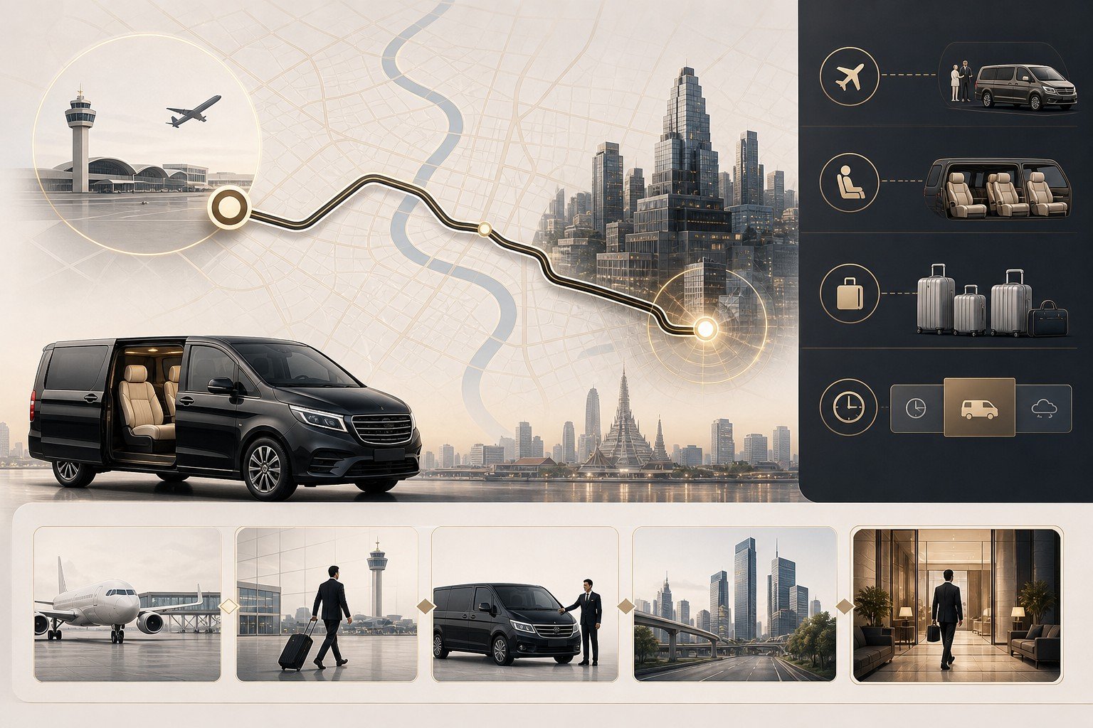 Bangkok Airport to Silom by Private Van: Smooth Arrival Planning for Business Stays visual 2