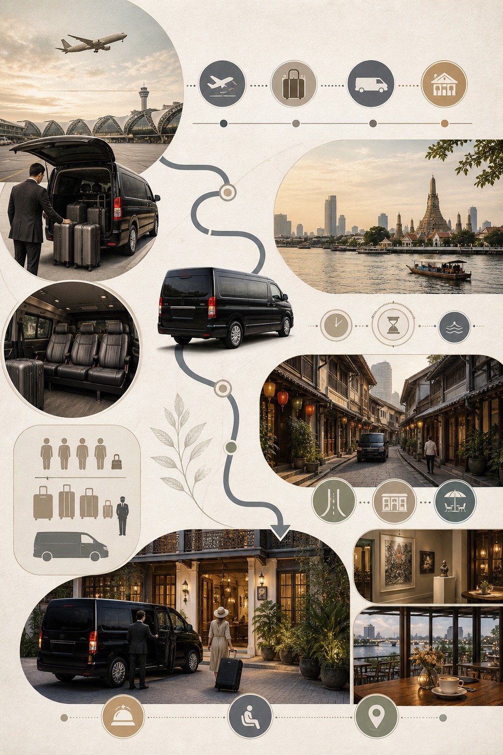 Bangkok Airport to Talat Noi by Private Van: Arrival Planning for Creative Riverside Stays visual 2
