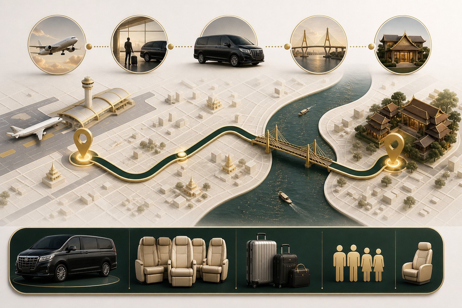 Bangkok Airport to Thonburi by Private Van: Arrival Planning for the West Side visual 2