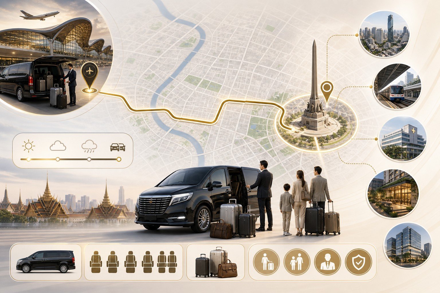 Bangkok Airport to Victory Monument by Private Van: Arrival Planning for Central Connections visual 2