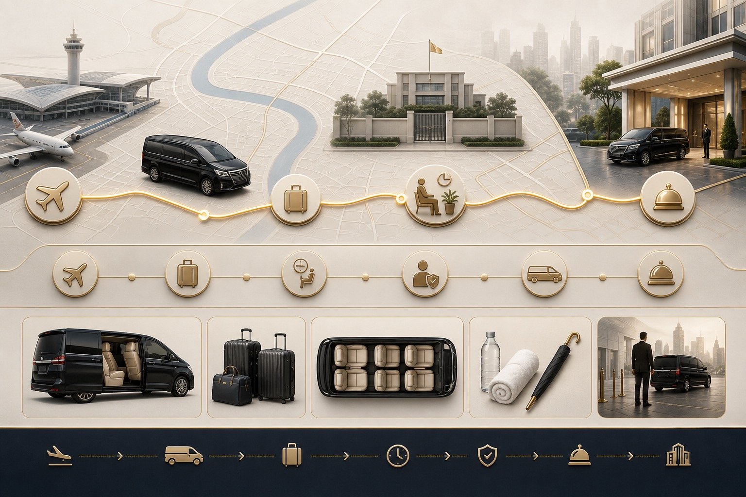 Bangkok Airport to Wireless Road by Private Van: Arrival Planning for Embassy Visits visual 2