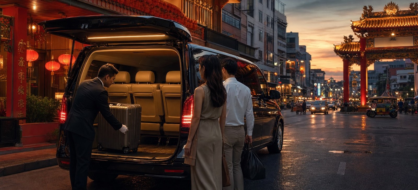 Bangkok Airport to Yaowarat by Private Van: Arrival Planning for Chinatown Hotels and Dining