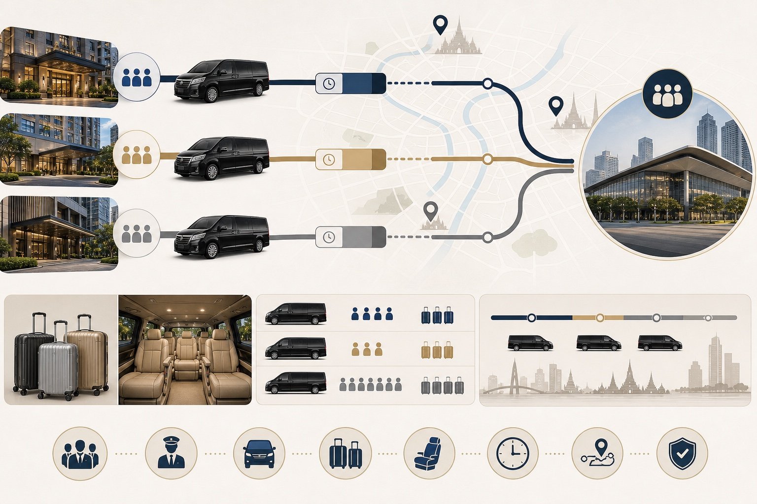 Bangkok Conference Hotel Shuttles by Private Van: Delegate Transfer Planning visual 2