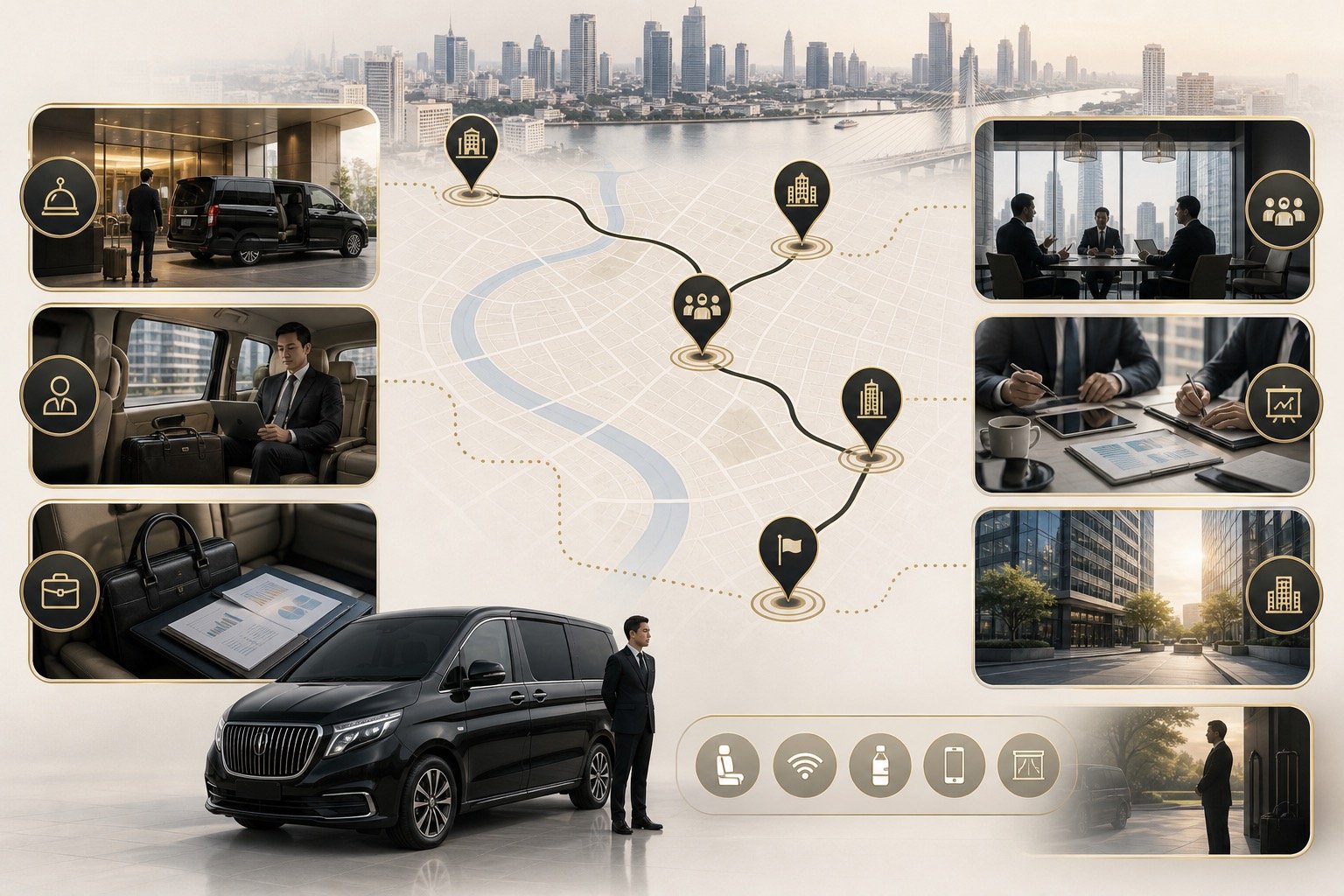 Bangkok Corporate Roadshows by Private Van: Keep Executive Days Moving visual 2