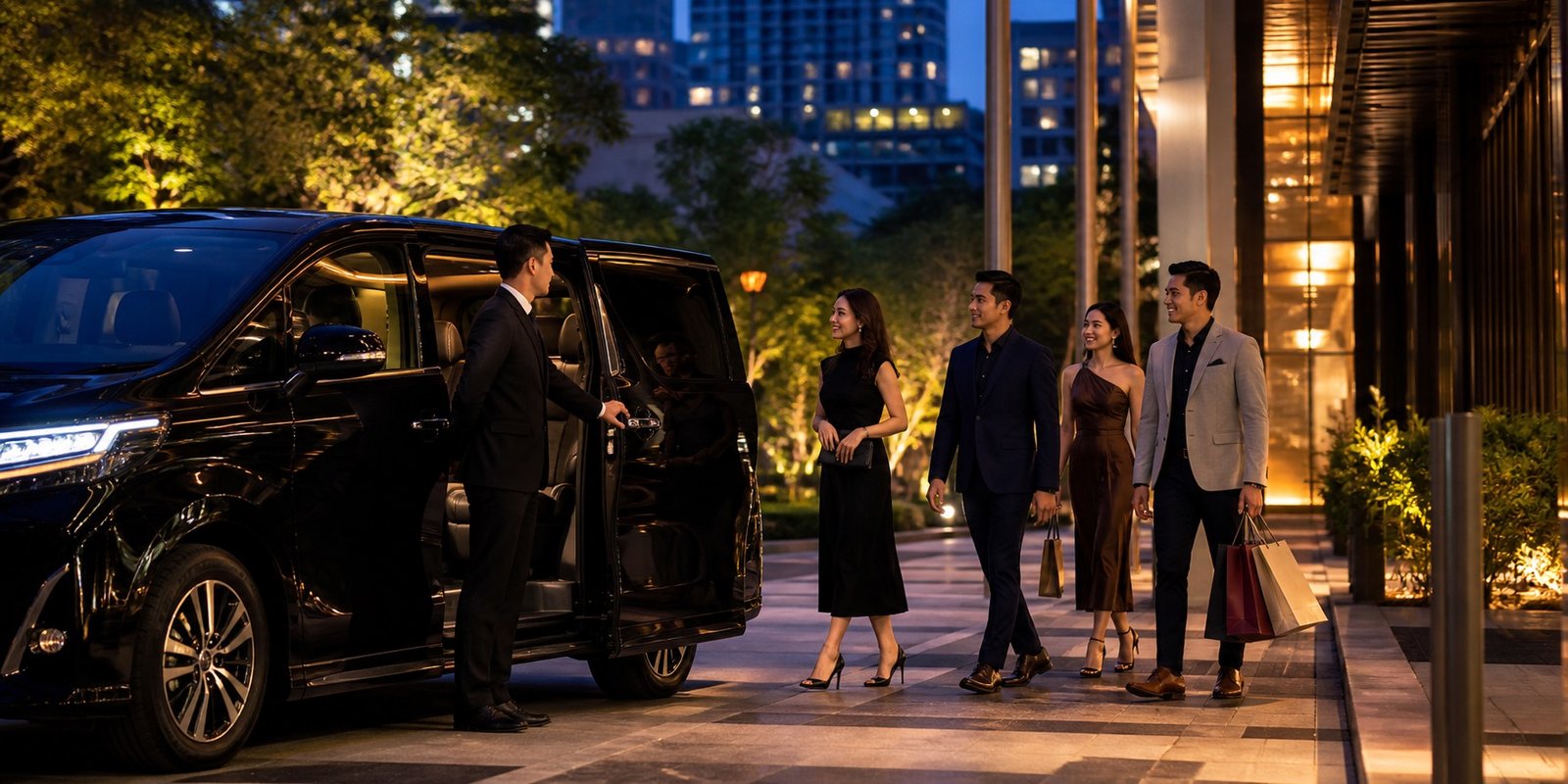 Bangkok Dinner and Event Transfers by Private Van: Keep Groups Together