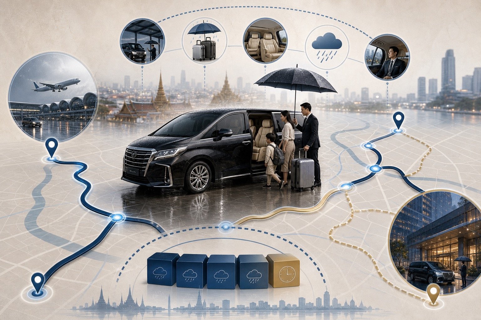 Rainy Season Transfers in Bangkok: Why a Private Van Helps visual 2