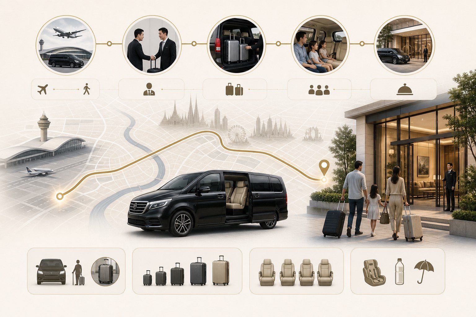 Bangkok Serviced Apartment Airport Transfers by Private Van visual 2