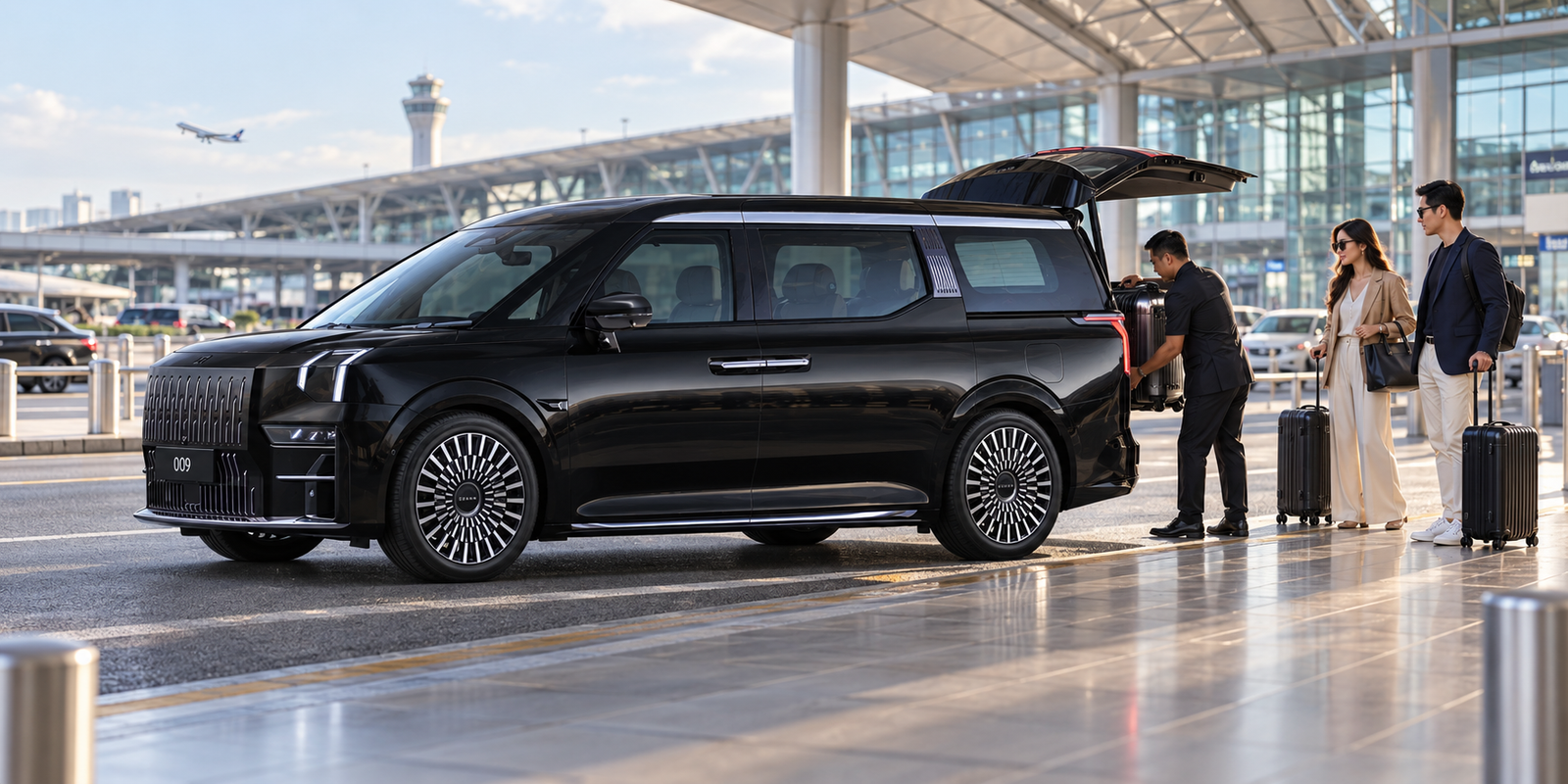 Bangkok airport pickup in a private ZEEKR 009: arrivals, luggage and the right quote